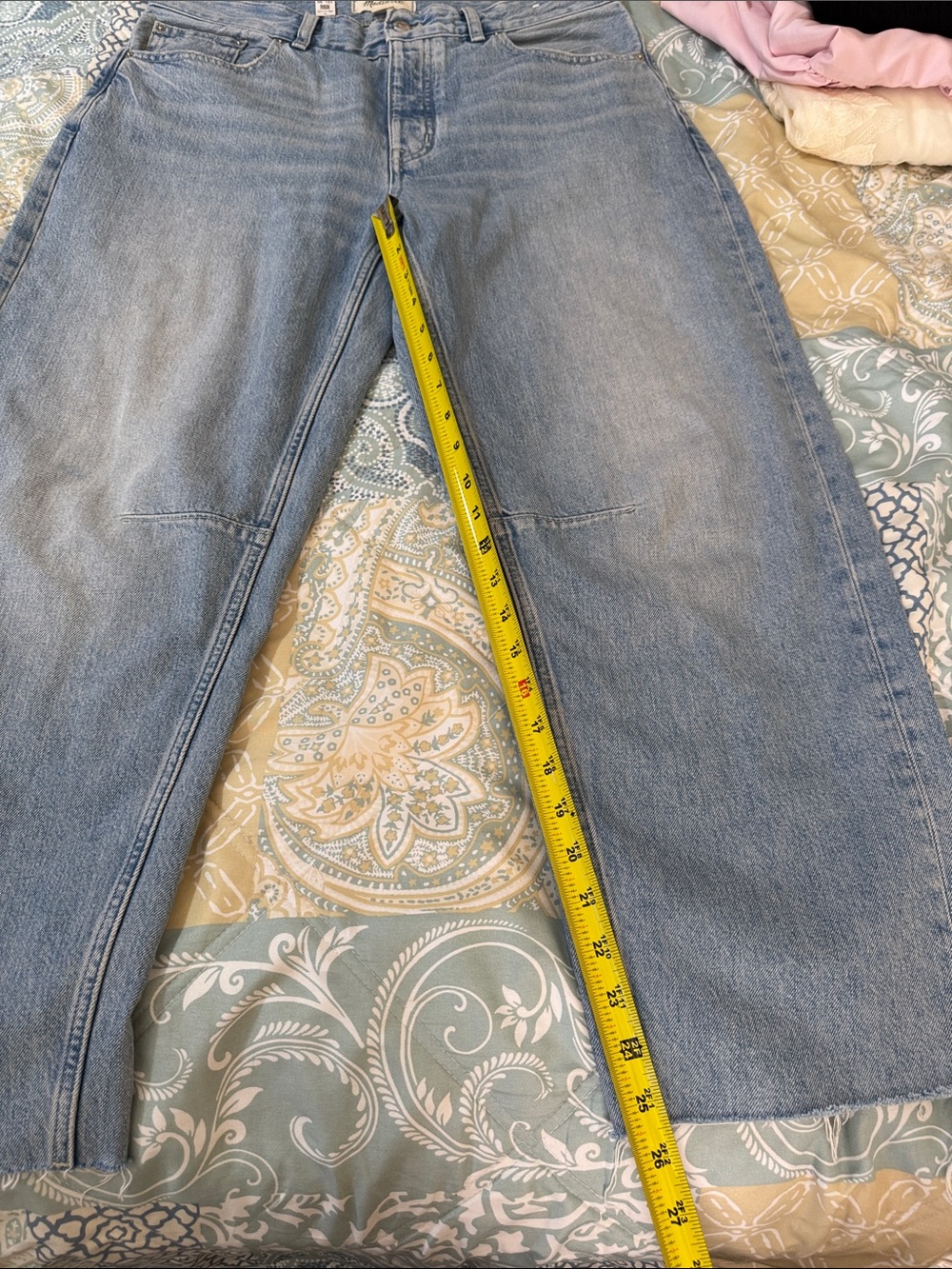 Madewell Light Blue Wide-Leg High-Rise Jeans, 
The Darted Barrel-Leg Jean, NEW - Picture 7 of 16